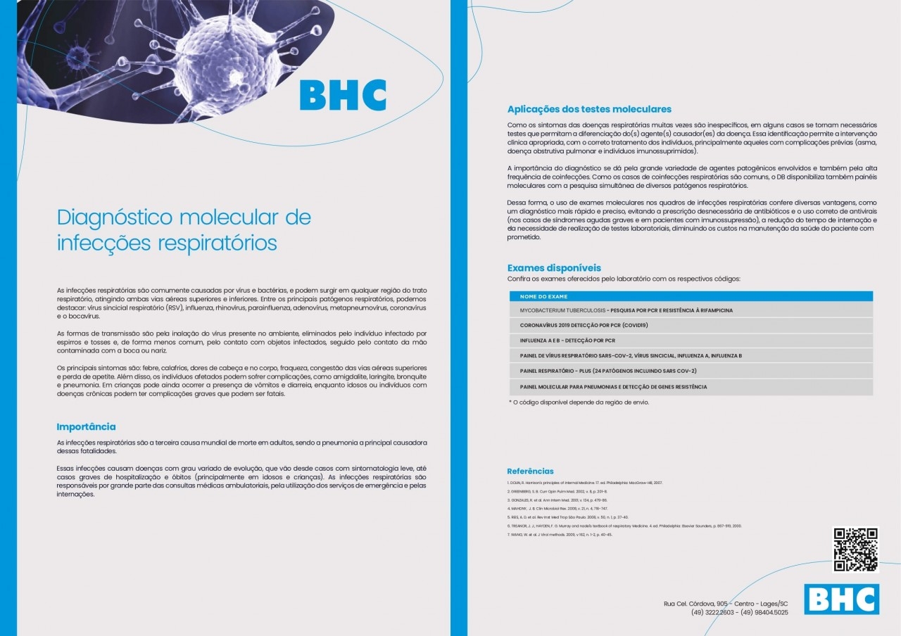 DIAGNÓSTICO MOLECULAR DE INFECÇÕES RESPIRATÓRIAS